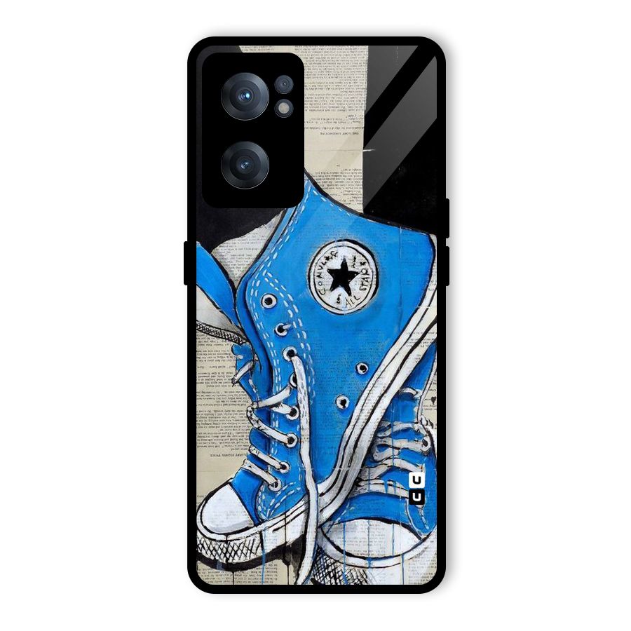 Blue Shoes Glass Back Case for OnePlus Nord CE 2 5G