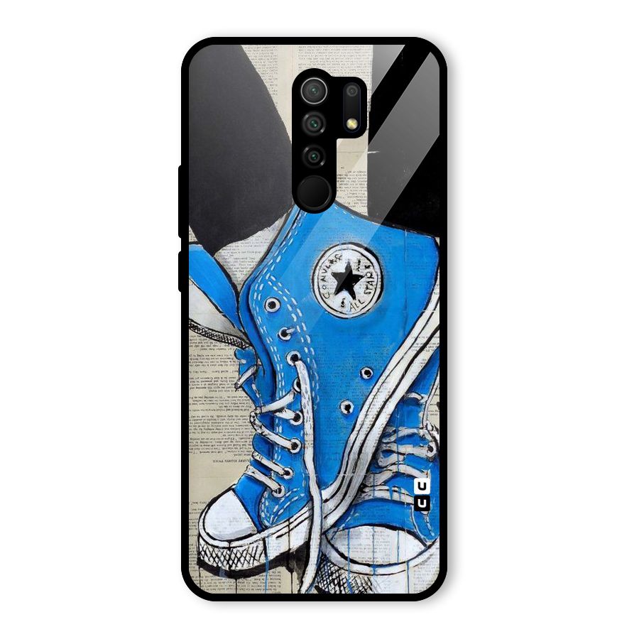 Blue Shoes Glass Back Case for Poco M2