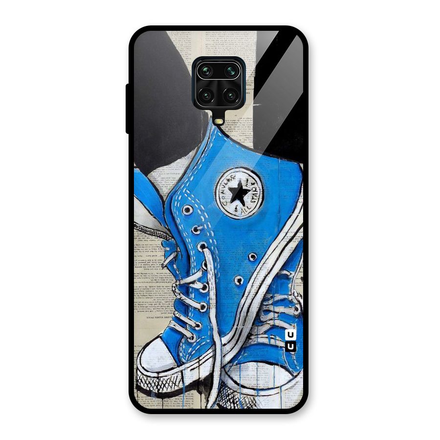 Blue Shoes Glass Back Case for Poco M2 Pro