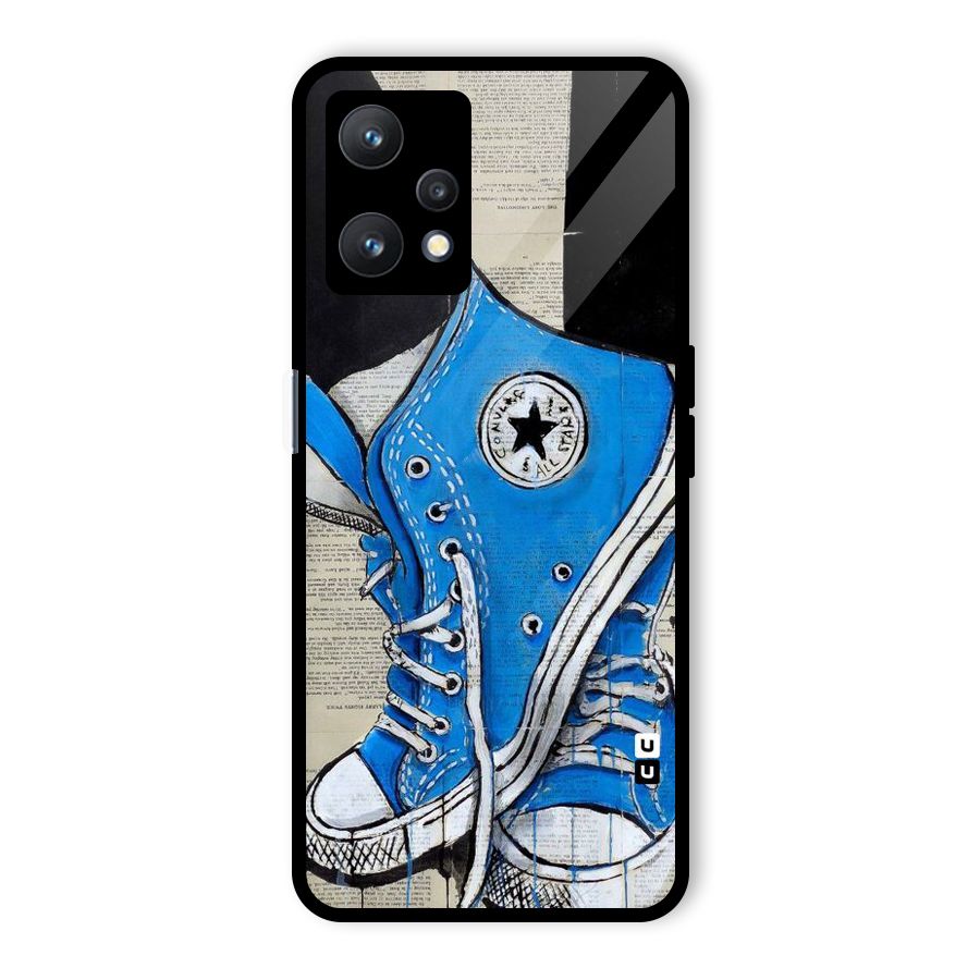 Blue Shoes Glass Back Case for Realme 9 Pro 5G