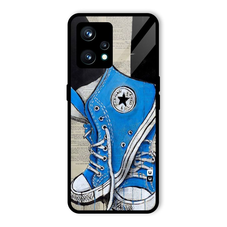 Blue Shoes Glass Back Case for Realme 9 Pro Plus 5G