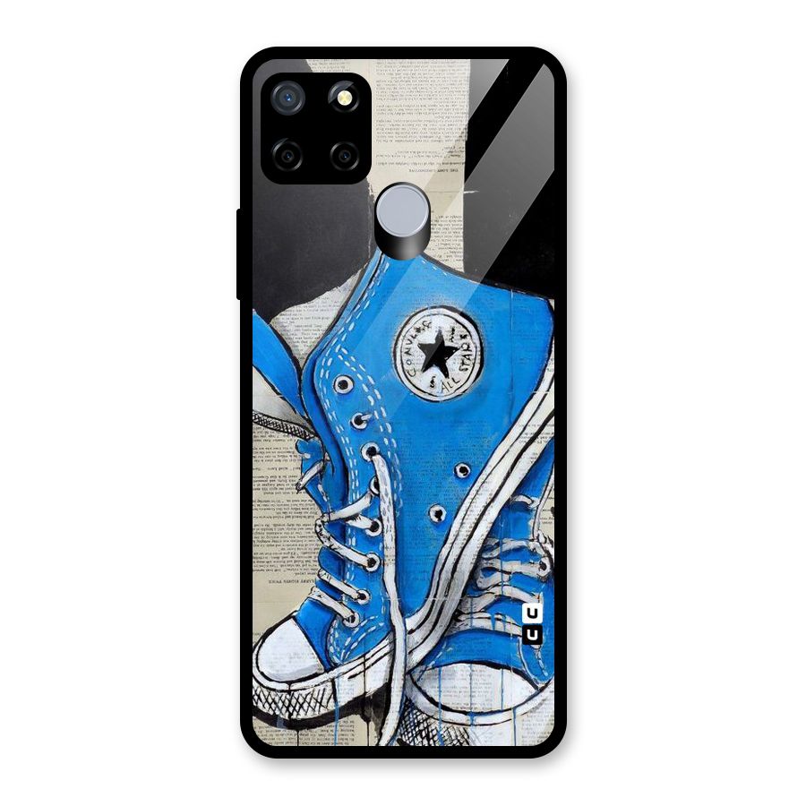 Blue Shoes Glass Back Case for Realme C12
