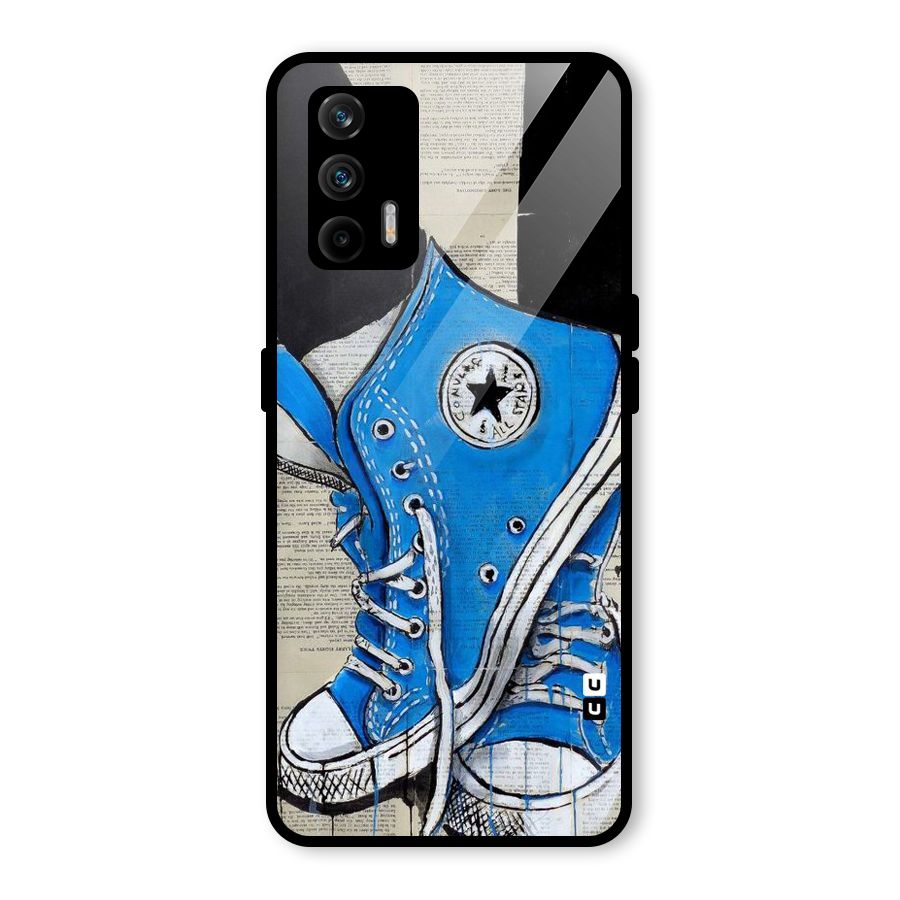 Blue Shoes Glass Back Case for Realme GT 5G
