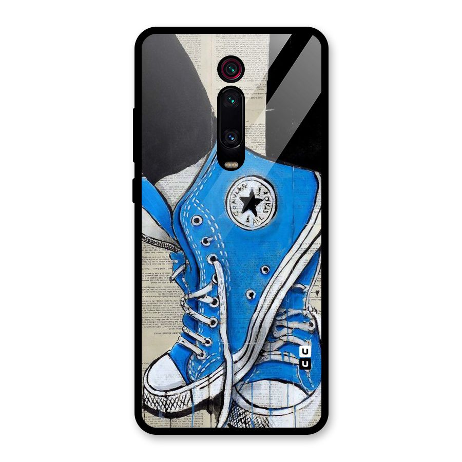 Blue Shoes Glass Back Case for Redmi K20 Pro