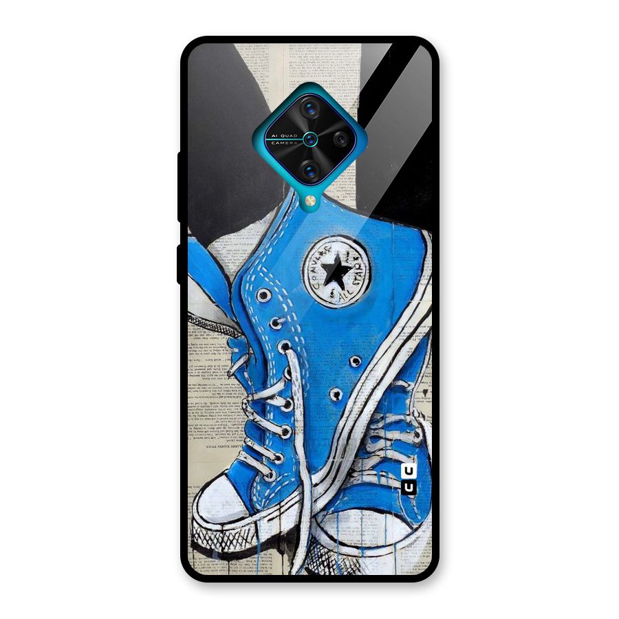 Blue Shoes Glass Back Case for Vivo S1 Pro
