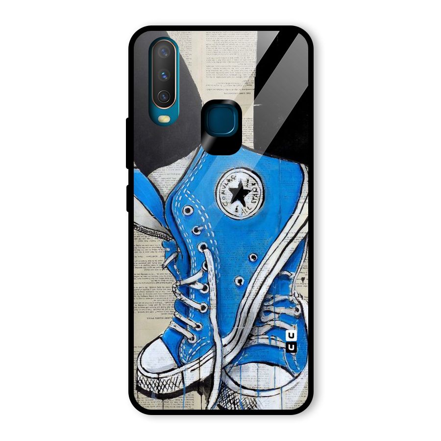 Blue Shoes Glass Back Case for Vivo U10