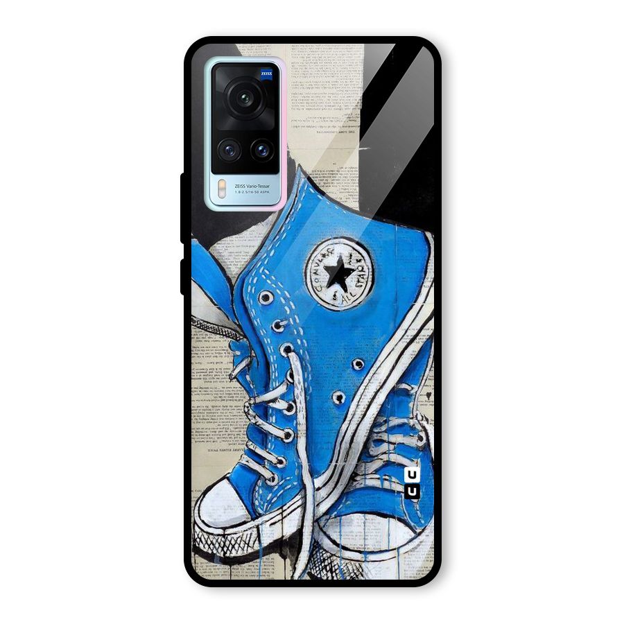Blue Shoes Glass Back Case for Vivo X60