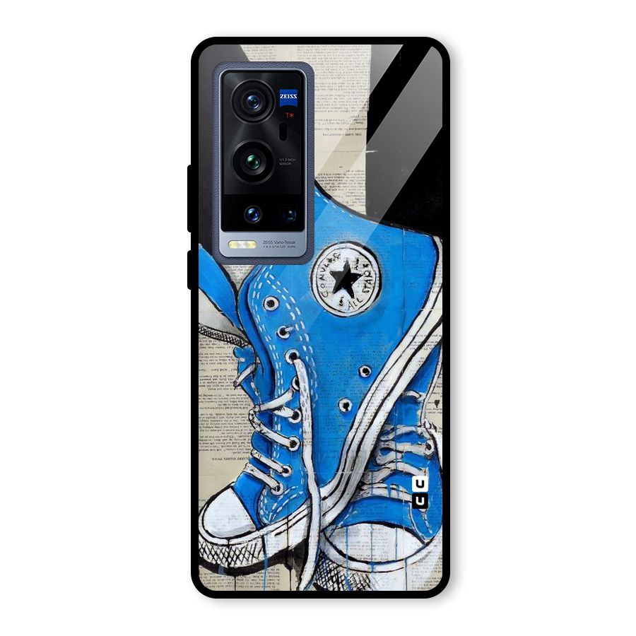 Blue Shoes Glass Back Case for Vivo X60 Pro Plus