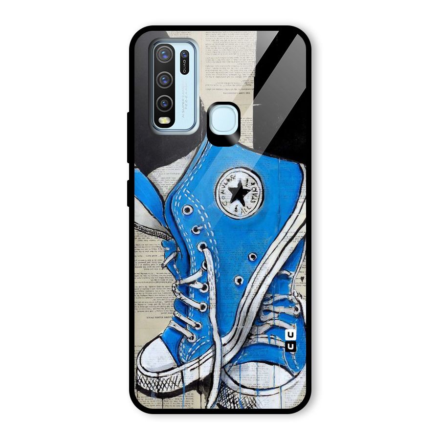 Blue Shoes Glass Back Case for Vivo Y50