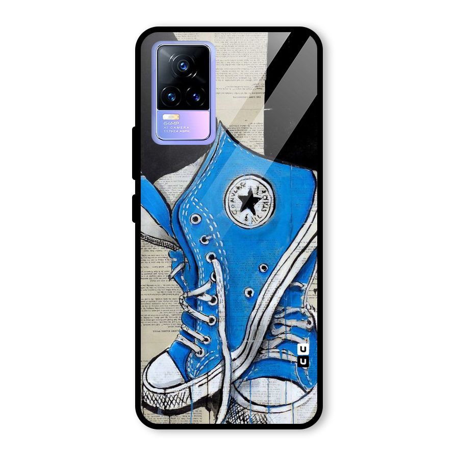Blue Shoes Glass Back Case for Vivo Y73