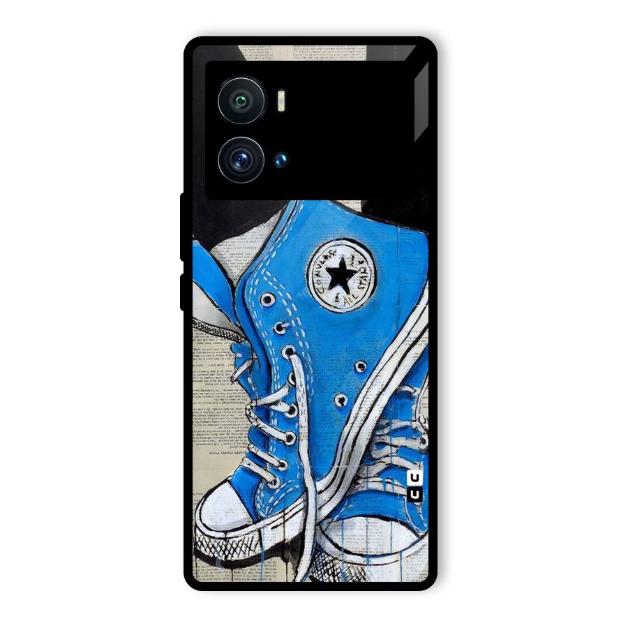 Blue Shoes Glass Back Case for Vivo iQOO 9 Pro