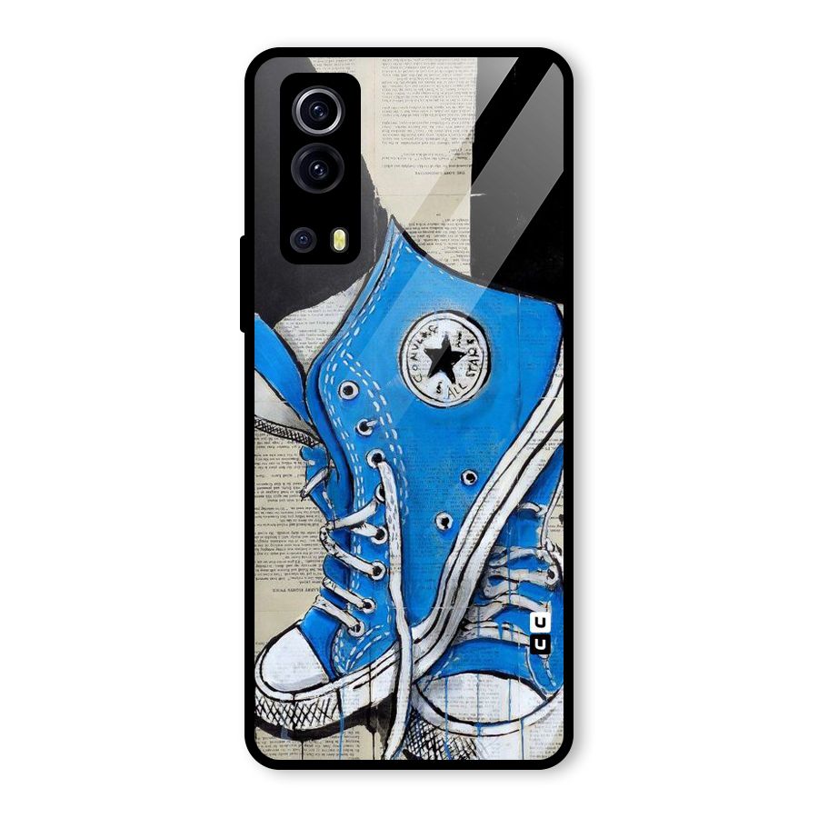 Blue Shoes Glass Back Case for Vivo iQOO Z3