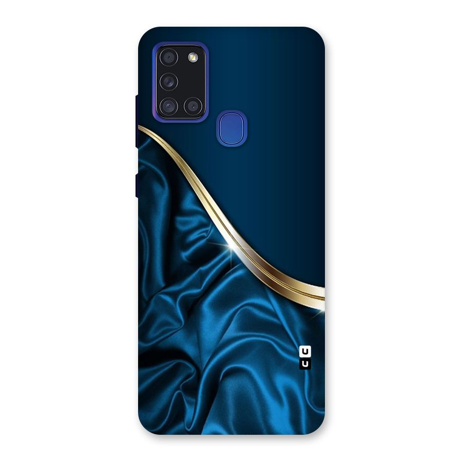 Blue Smooth Flow Back Case for Galaxy A21s