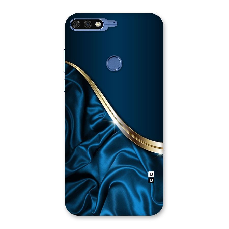 Blue Smooth Flow Back Case for Honor 7C