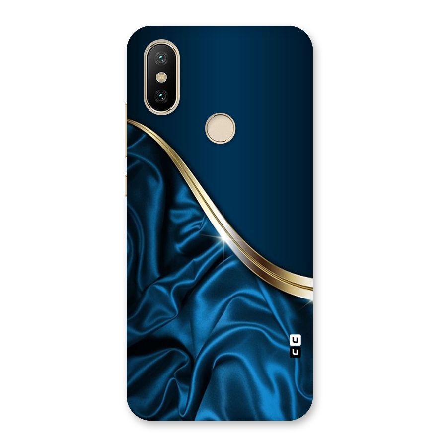 Blue Smooth Flow Back Case for Mi A2