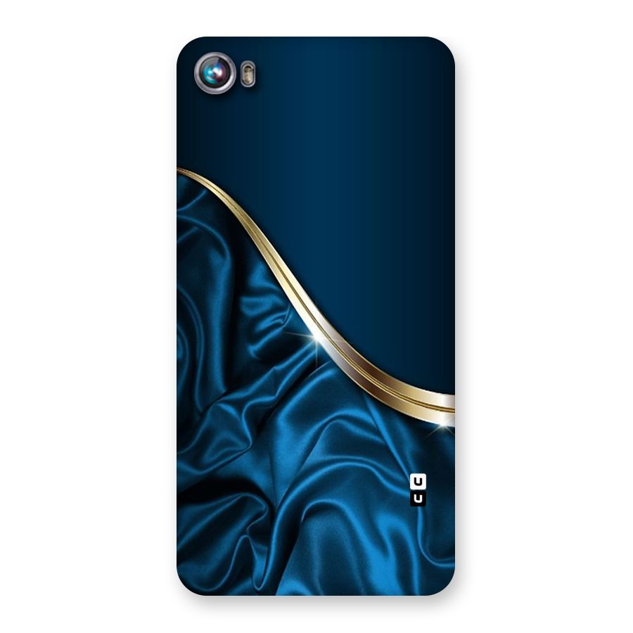 Blue Smooth Flow Back Case for Micromax Canvas Fire 4 A107