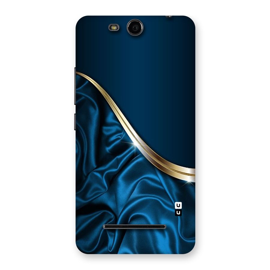 Blue Smooth Flow Back Case for Micromax Canvas Juice 3 Q392