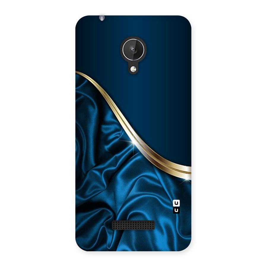 Blue Smooth Flow Back Case for Micromax Canvas Spark Q380