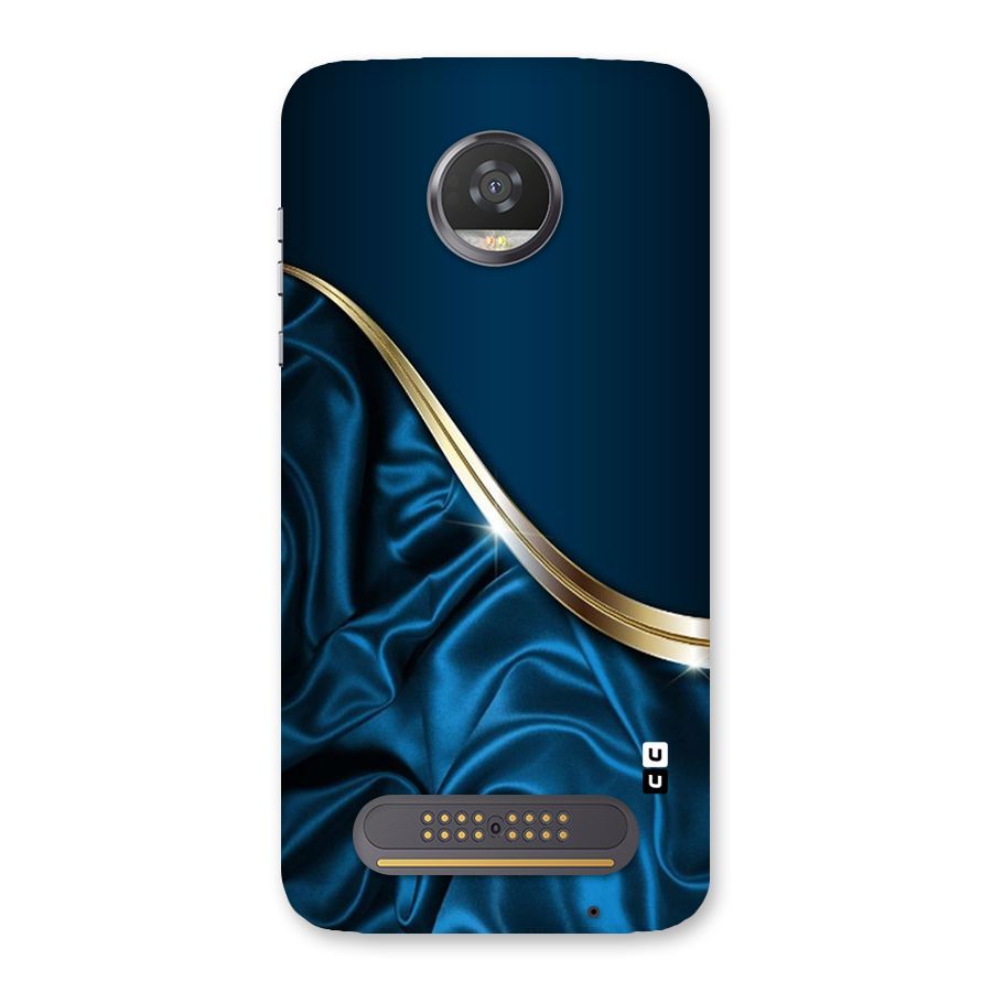 Blue Smooth Flow Back Case for Moto Z2 Play