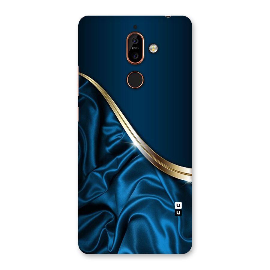 Blue Smooth Flow Back Case for Nokia 7 Plus