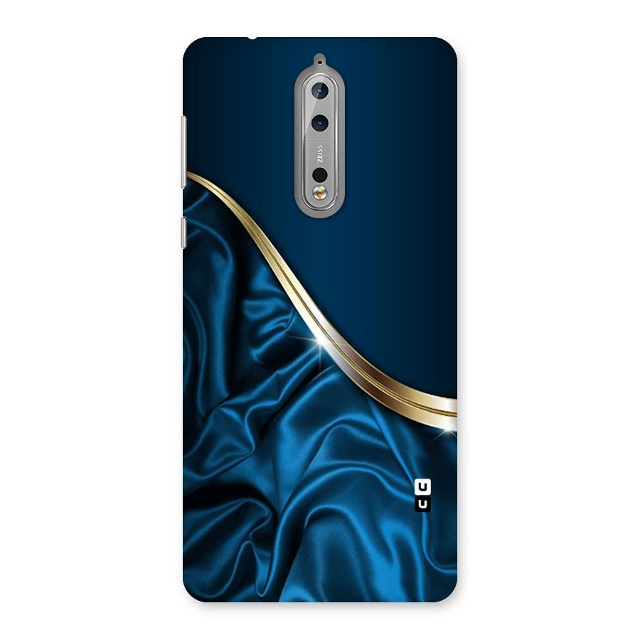 Blue Smooth Flow Back Case for Nokia 8
