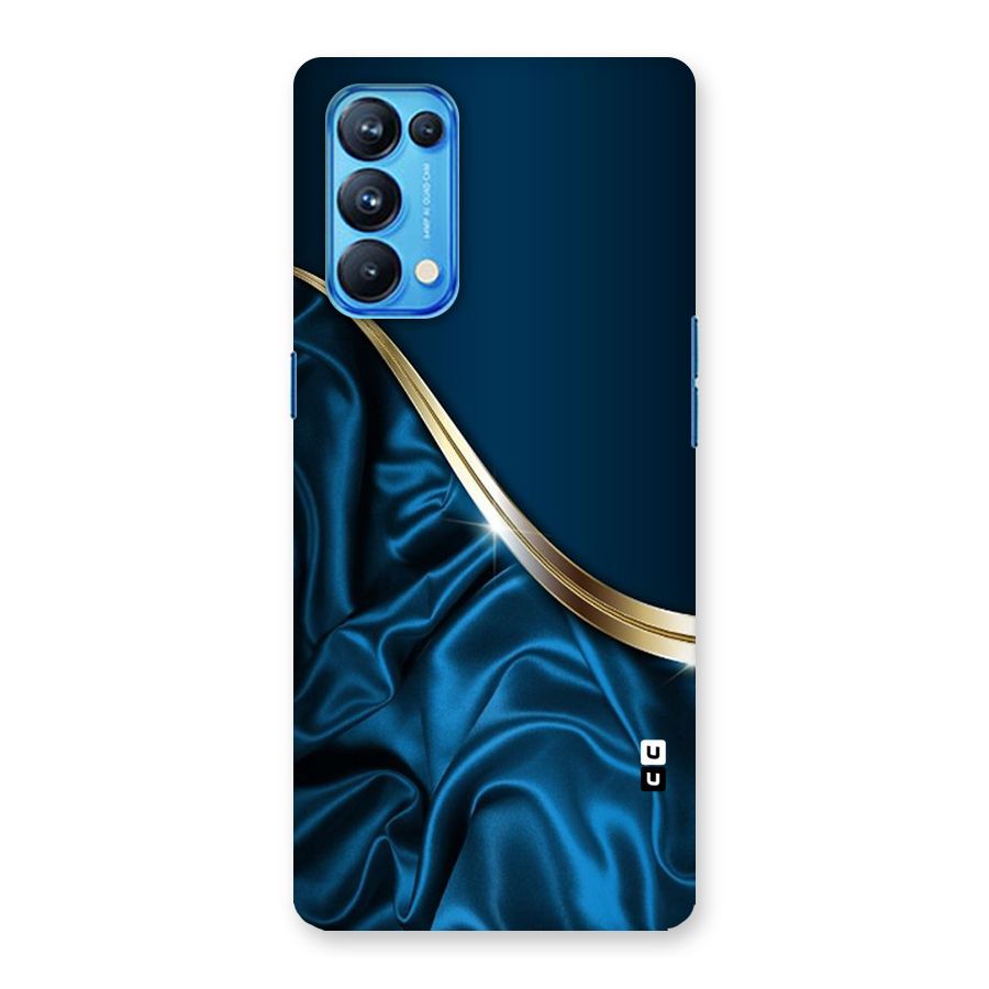 Blue Smooth Flow Back Case for Oppo Reno5 Pro 5G