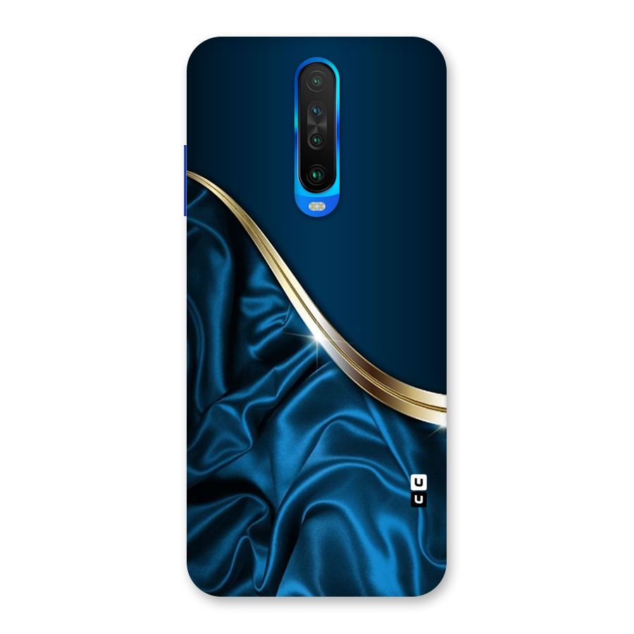 Blue Smooth Flow Back Case for Poco X2