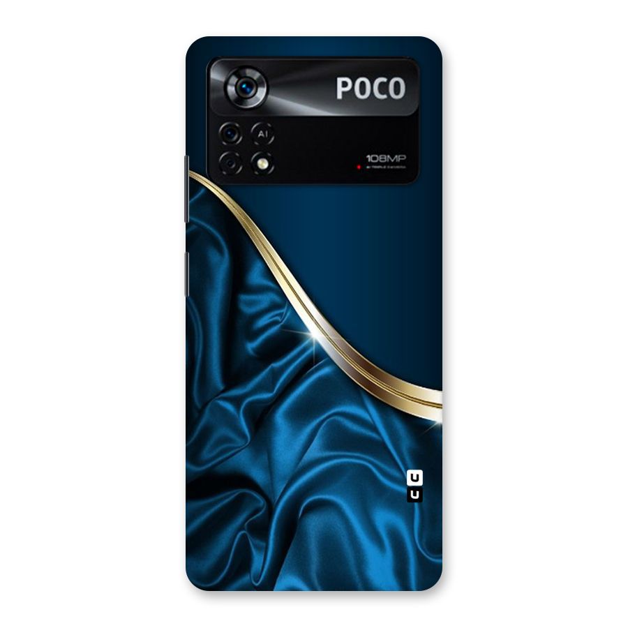 Blue Smooth Flow Back Case for Poco X4 Pro 5G