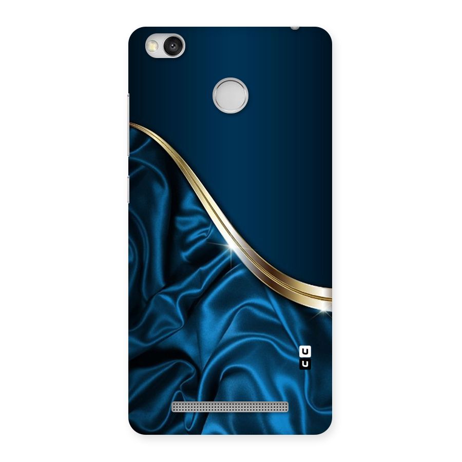 Blue Smooth Flow Back Case for Redmi 3S Prime