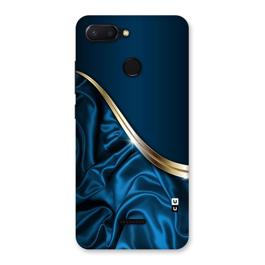 Blue Smooth Flow Back Case for Redmi 6