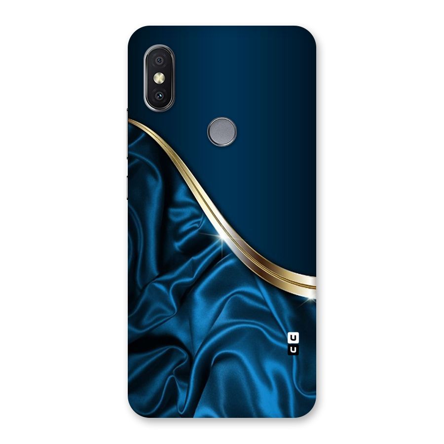 Blue Smooth Flow Back Case for Redmi Y2