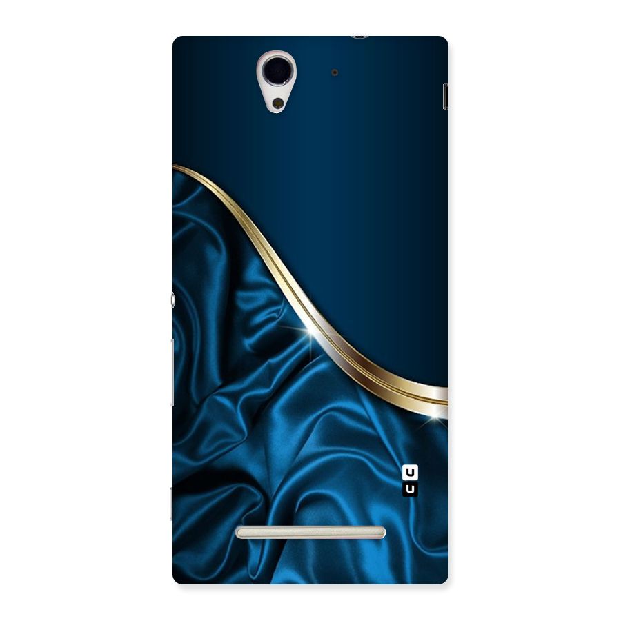 Blue Smooth Flow Back Case for Sony Xperia C3