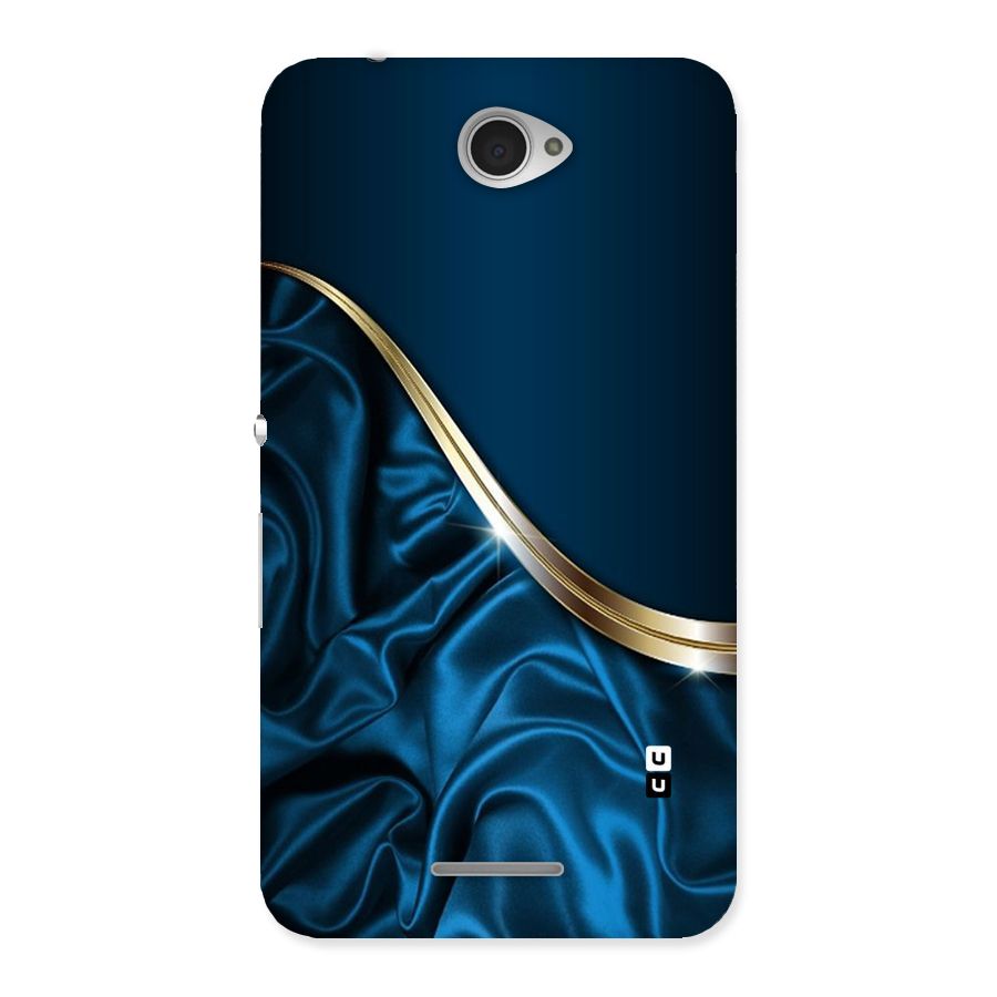 Blue Smooth Flow Back Case for Sony Xperia E4