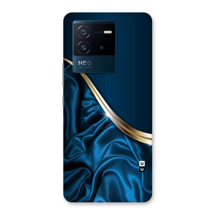 Blue Smooth Flow Back Case for Vivo iQOO Neo 6 5G