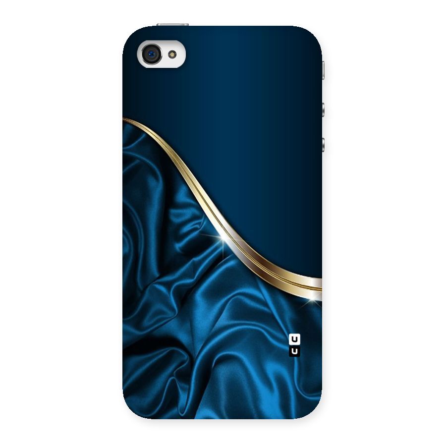 Blue Smooth Flow Back Case for iPhone 4 4s