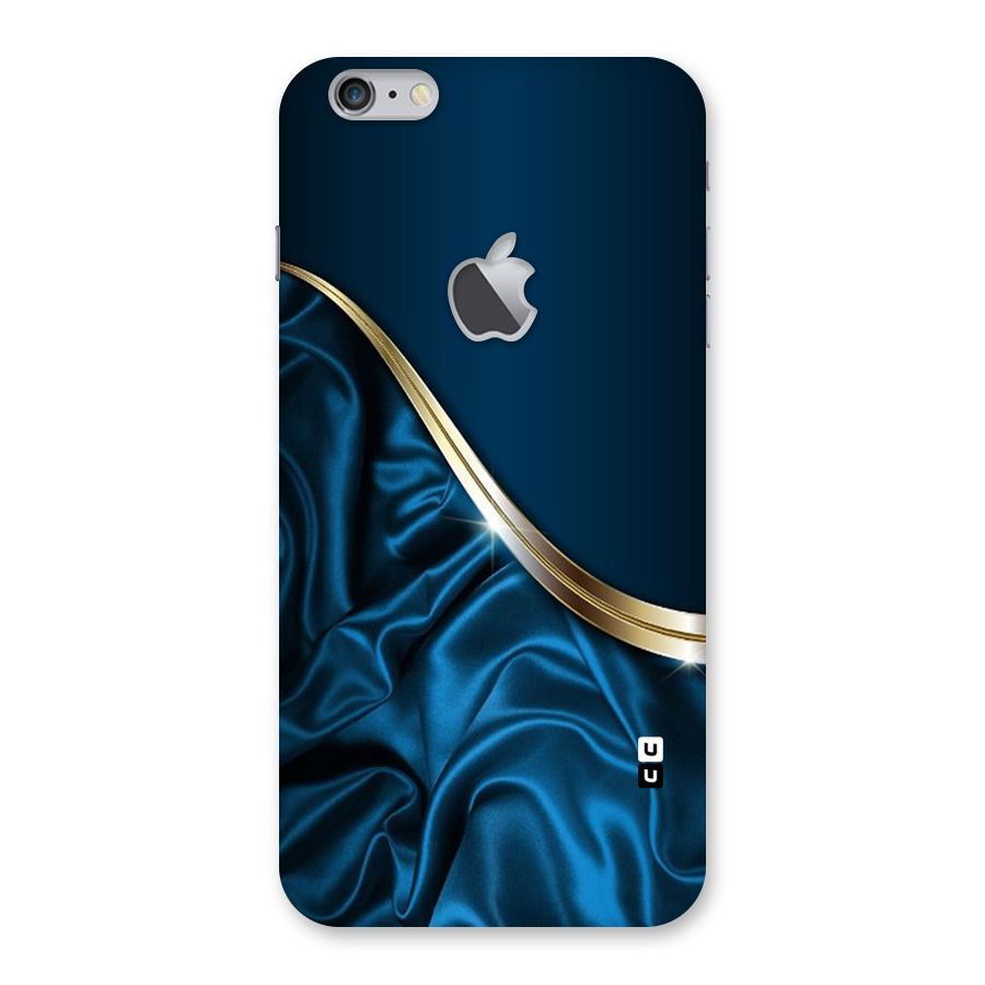 Blue Smooth Flow Back Case for iPhone 6 Plus 6S Plus Logo Cut