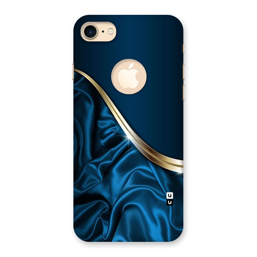 Blue Smooth Flow Back Case for iPhone 7 Logo Cut