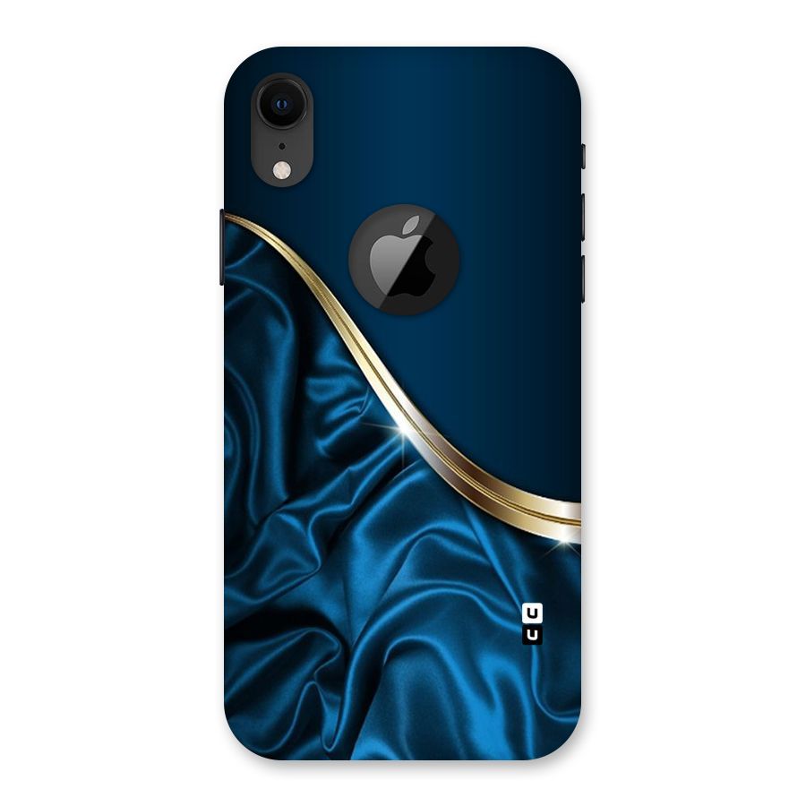 Blue Smooth Flow Back Case for iPhone XR Logo Cut