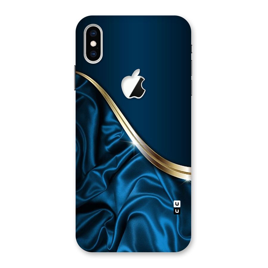 Blue Smooth Flow Back Case for iPhone XS Max Apple Cut