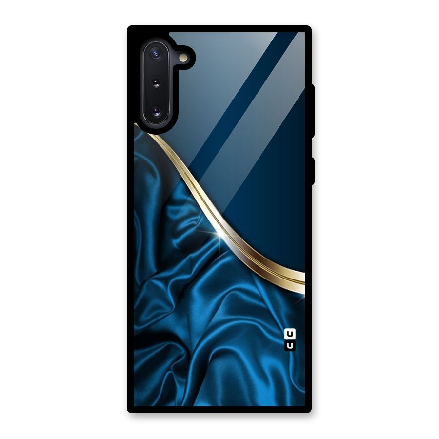 Blue Smooth Flow Glass Back Case for Galaxy Note 10