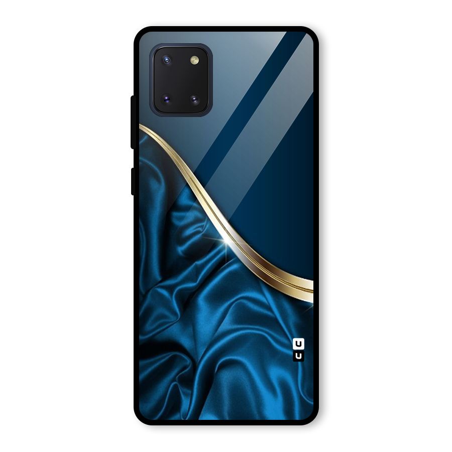 Blue Smooth Flow Glass Back Case for Galaxy Note 10 Lite