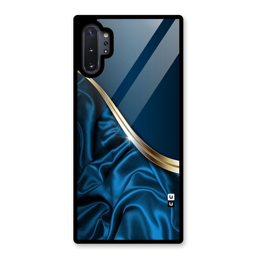 Blue Smooth Flow Glass Back Case for Galaxy Note 10 Plus