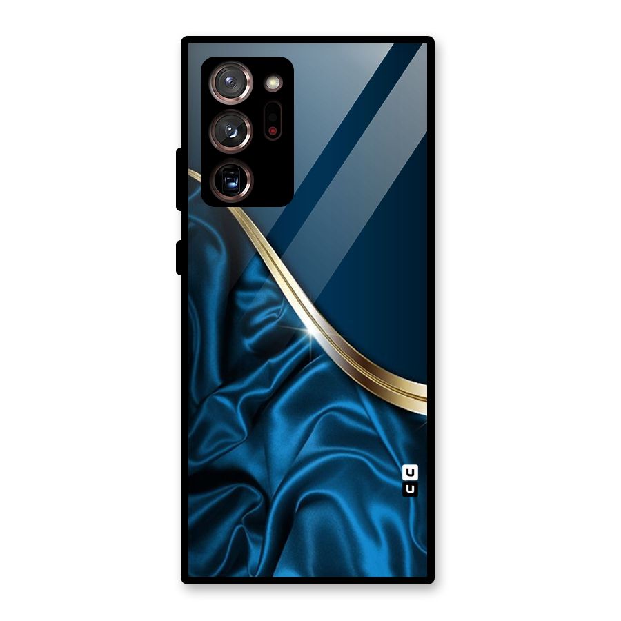 Blue Smooth Flow Glass Back Case for Galaxy Note 20 Ultra