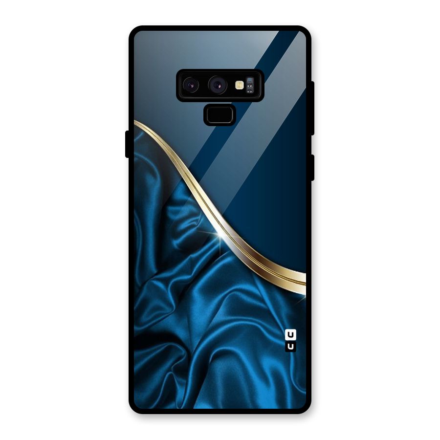 Blue Smooth Flow Glass Back Case for Galaxy Note 9