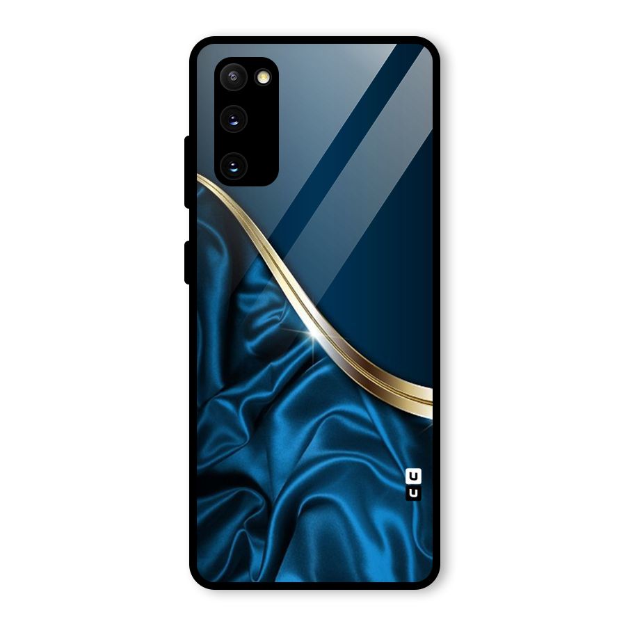 Blue Smooth Flow Glass Back Case for Galaxy S20 FE 5G