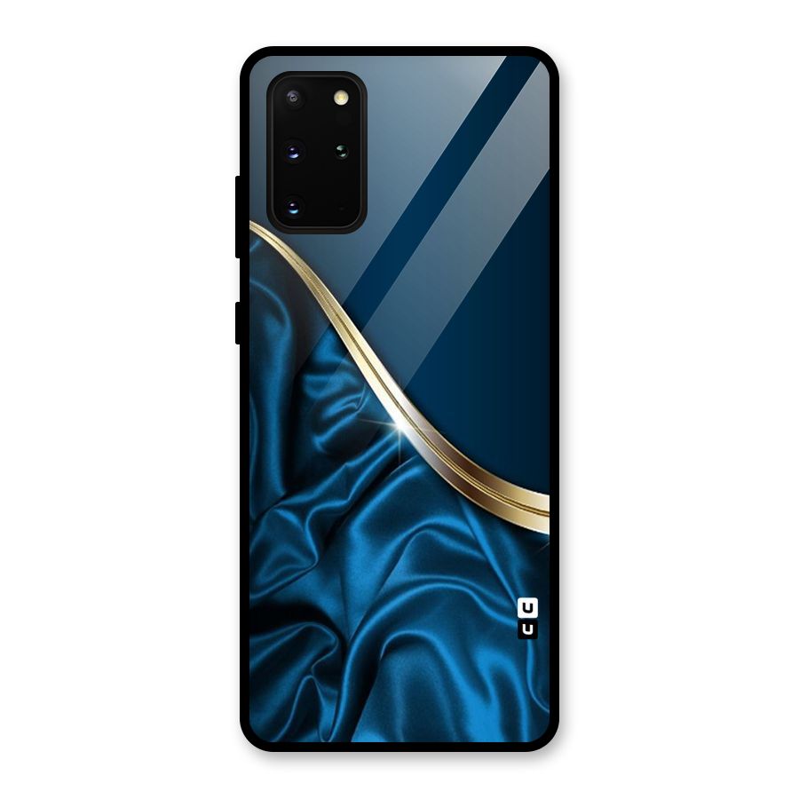 Blue Smooth Flow Glass Back Case for Galaxy S20 Plus