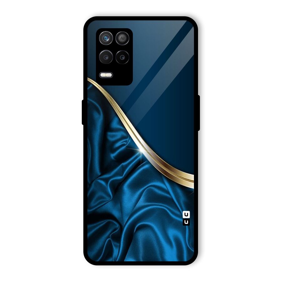 Blue Smooth Flow Glass Back Case for Realme 9 5G