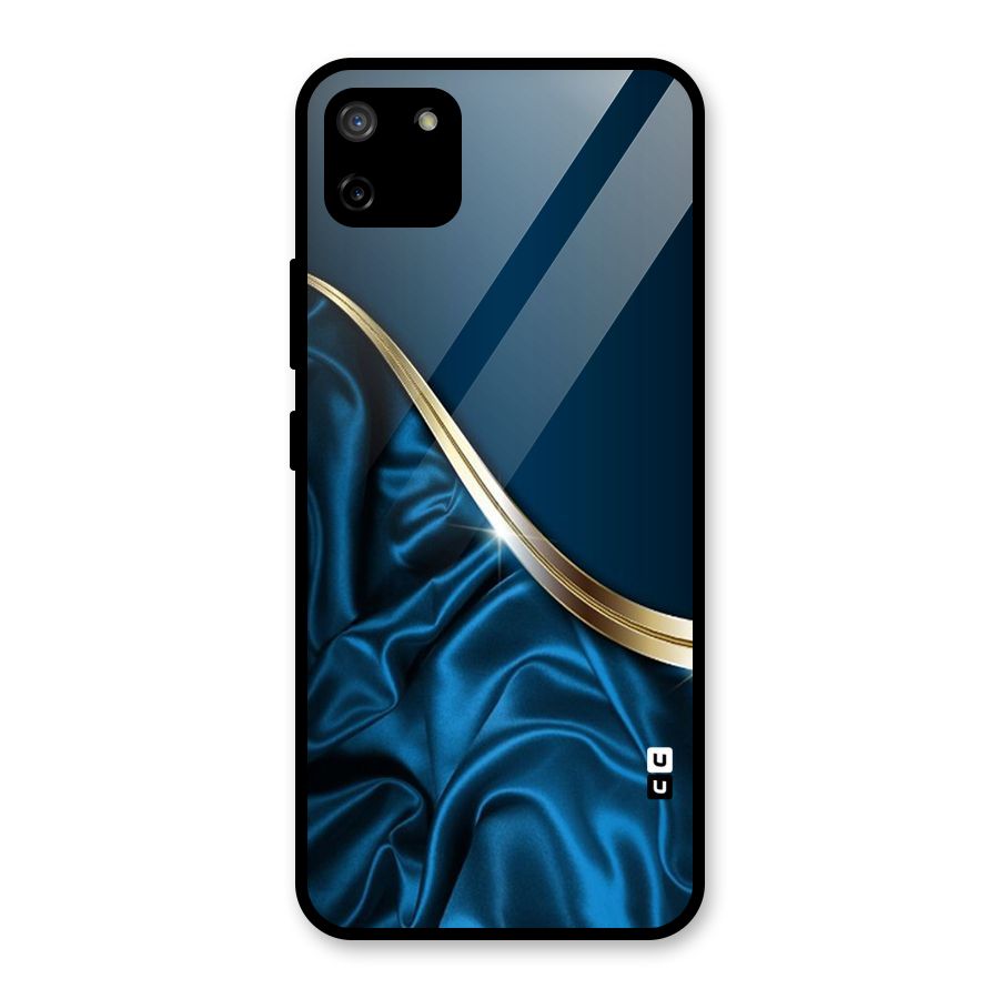 Blue Smooth Flow Glass Back Case for Realme C11