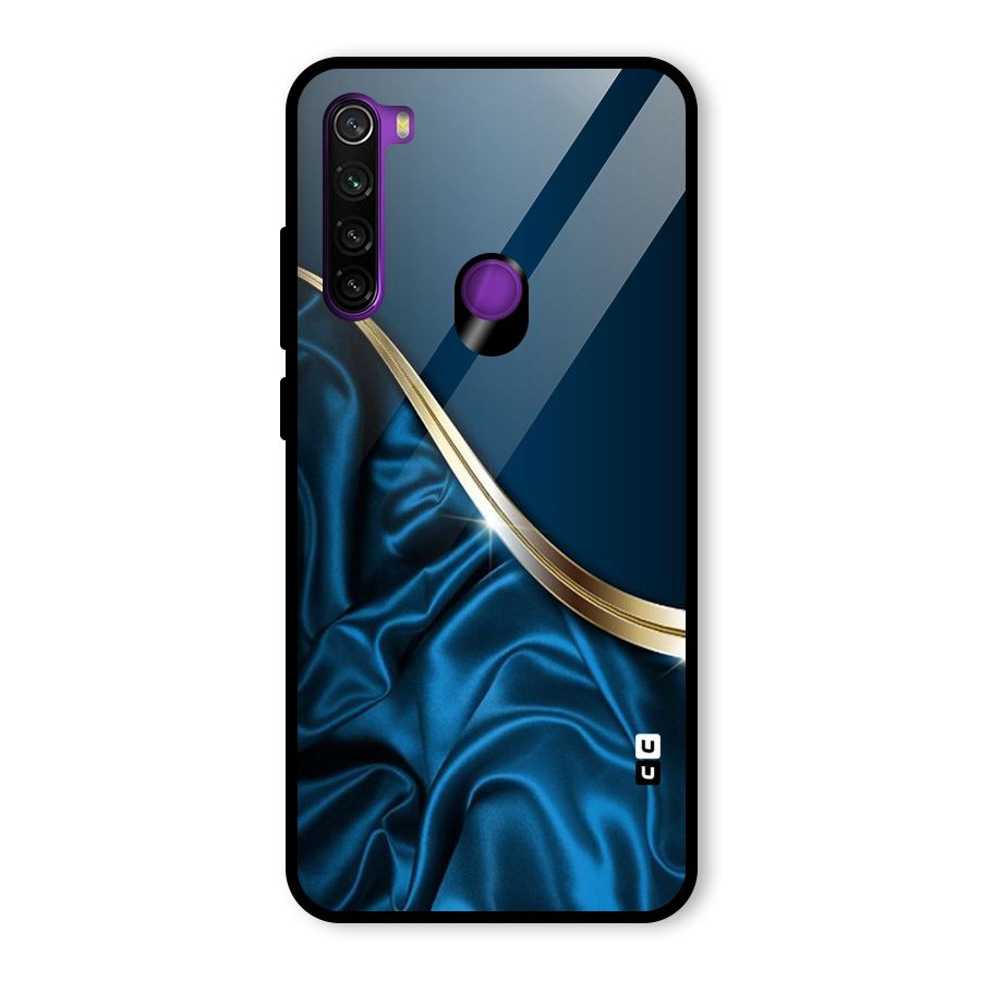 Blue Smooth Flow Glass Back Case for Redmi Note 8