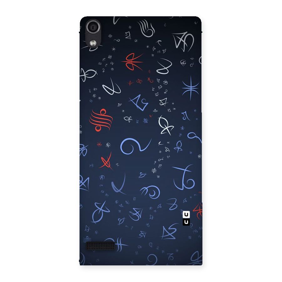 Blue Symbols Back Case for Ascend P6
